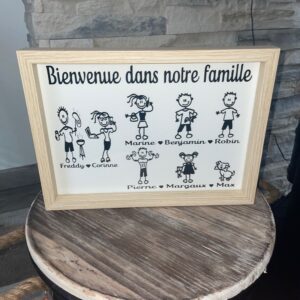 Cadre famille personnalisé