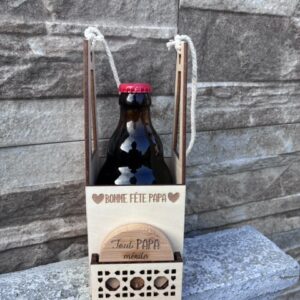 Support bière + décapsuleur